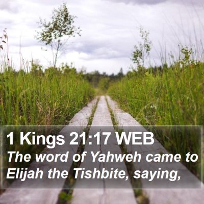 1 Kings 21:17 WEB Bible Verse Image