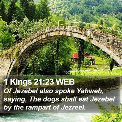 1 Kings 21:23 WEB Bible Verse Image