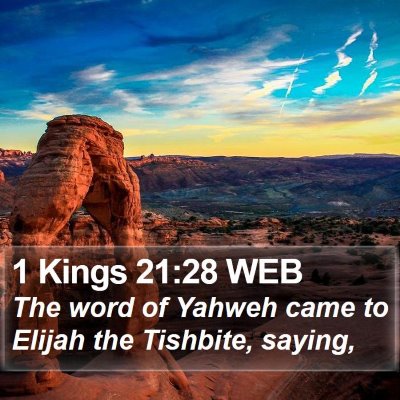 1 Kings 21:28 WEB Bible Verse Image