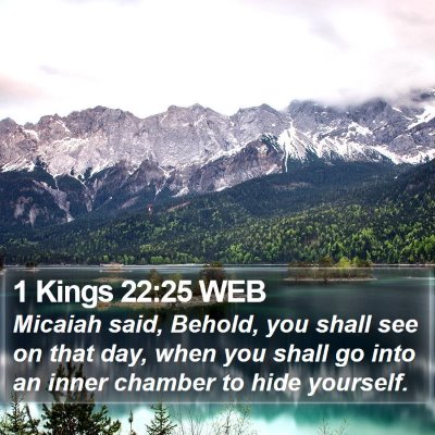 1 Kings 22:25 WEB Bible Verse Image