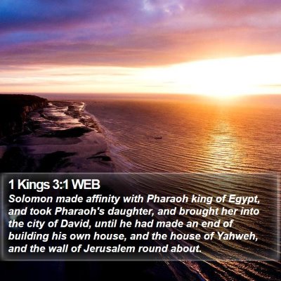 1 Kings 3:1 WEB Bible Verse Image