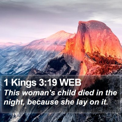 1 Kings 3:19 WEB Bible Verse Image