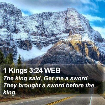 1 Kings 3:24 WEB Bible Verse Image