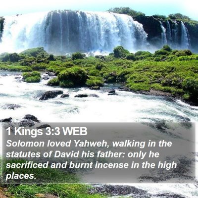 1 Kings 3:3 WEB Bible Verse Image