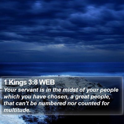 1 Kings 3:8 WEB Bible Verse Image
