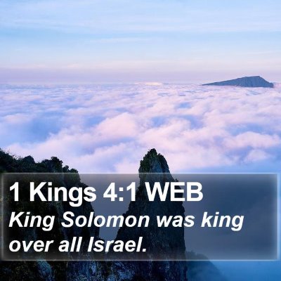 1 Kings 4:1 WEB Bible Verse Image