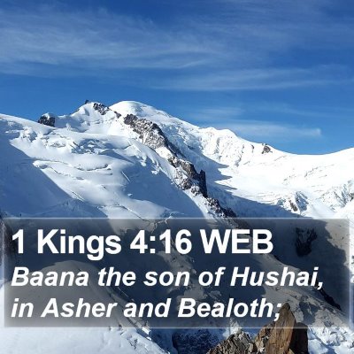 1 Kings 4:16 WEB Bible Verse Image