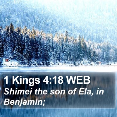 1 Kings 4:18 WEB Bible Verse Image