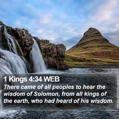 1 Kings 4:34 WEB Bible Verse Image