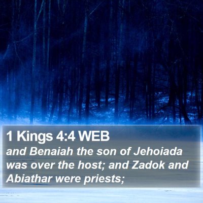 1 Kings 4:4 WEB Bible Verse Image