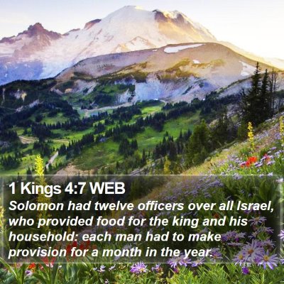 1 Kings 4:7 WEB Bible Verse Image