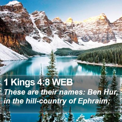 1 Kings 4:8 WEB Bible Verse Image