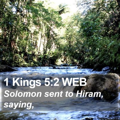1 Kings 5:2 WEB Bible Verse Image