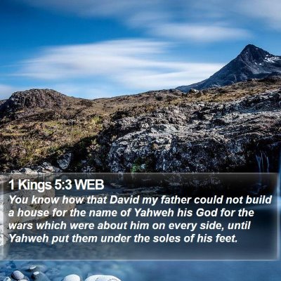 1 Kings 5:3 WEB Bible Verse Image