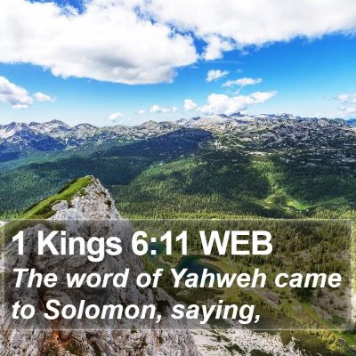 1 Kings 6:11 WEB Bible Verse Image