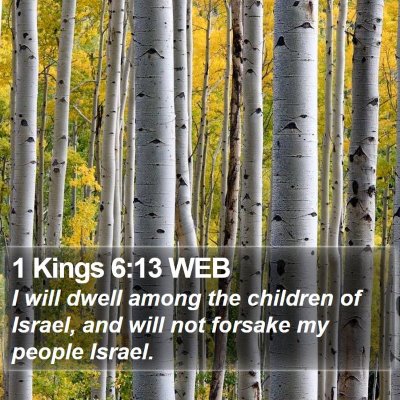 1 Kings 6:13 WEB Bible Verse Image