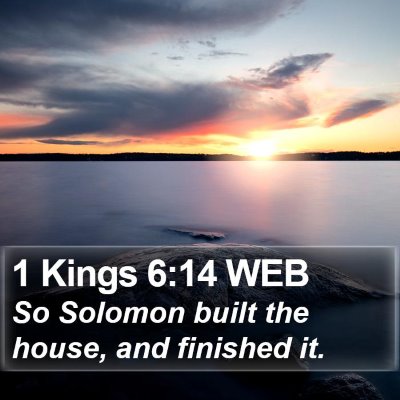 1 Kings 6:14 WEB Bible Verse Image