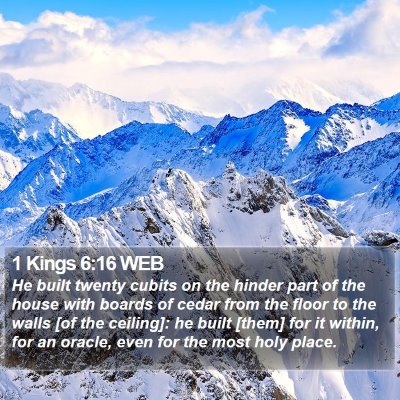 1 Kings 6:16 WEB Bible Verse Image