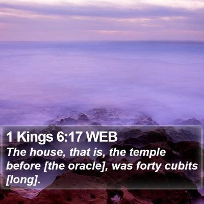 1 Kings 6:17 WEB Bible Verse Image
