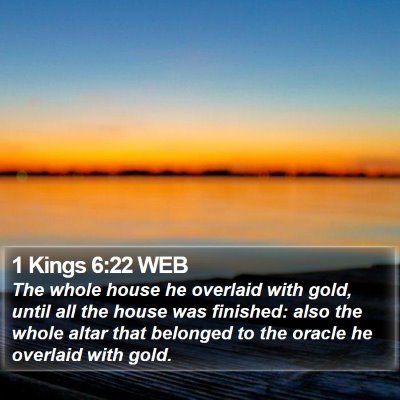1 Kings 6:22 WEB Bible Verse Image