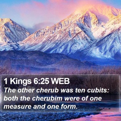 1 Kings 6:25 WEB Bible Verse Image