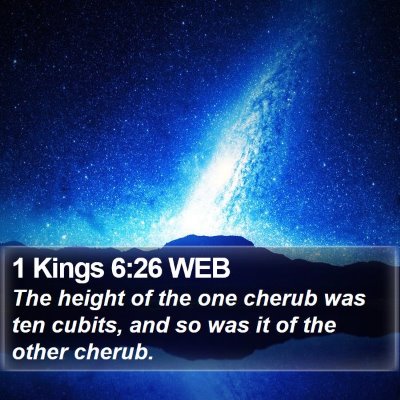 1 Kings 6:26 WEB Bible Verse Image