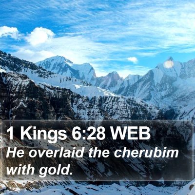 1 Kings 6:28 WEB Bible Verse Image