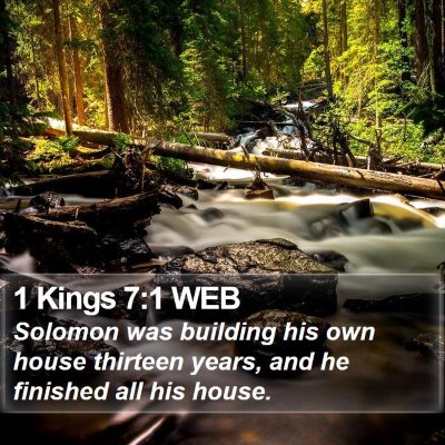 1 Kings 7:1 WEB Bible Verse Image
