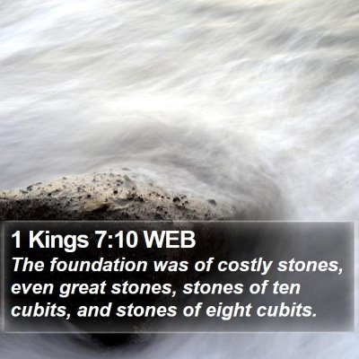 1 Kings 7:10 WEB Bible Verse Image