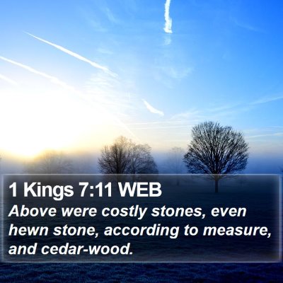 1 Kings 7:11 WEB Bible Verse Image