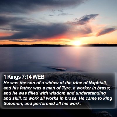 1 Kings 7:14 WEB Bible Verse Image