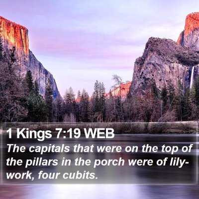 1 Kings 7:19 WEB Bible Verse Image