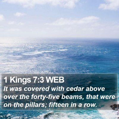 1 Kings 7:3 WEB Bible Verse Image