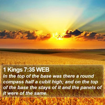 1 Kings 7:35 WEB Bible Verse Image