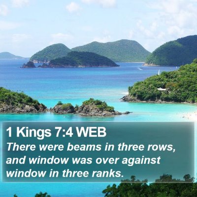 1 Kings 7:4 WEB Bible Verse Image