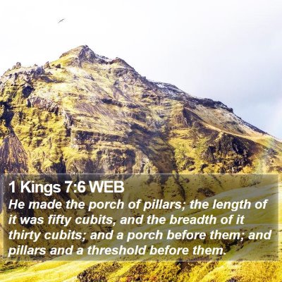 1 Kings 7:6 WEB Bible Verse Image