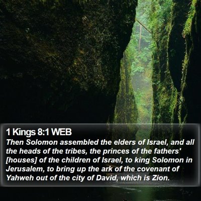 1 Kings 8:1 WEB Bible Verse Image