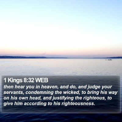 1 Kings 8:32 WEB Bible Verse Image