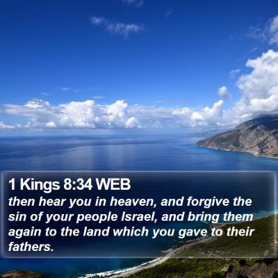 1 Kings 8:34 WEB Bible Verse Image