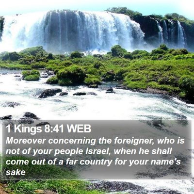 1 Kings 8:41 WEB Bible Verse Image