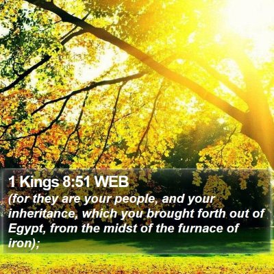 1 Kings 8:51 WEB Bible Verse Image