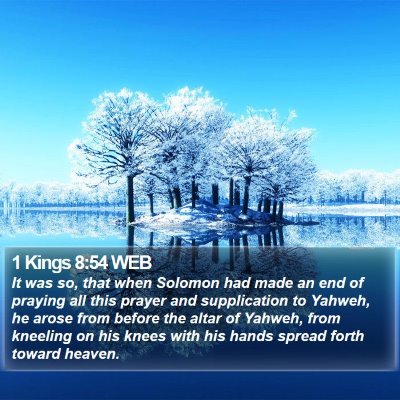 1 Kings 8:54 WEB Bible Verse Image