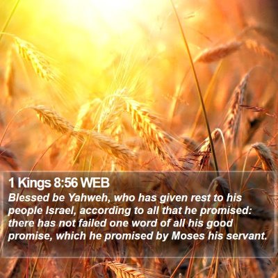 1 Kings 8:56 WEB Bible Verse Image