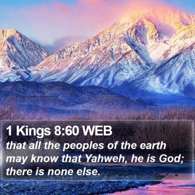 1 Kings 8:60 WEB Bible Verse Image