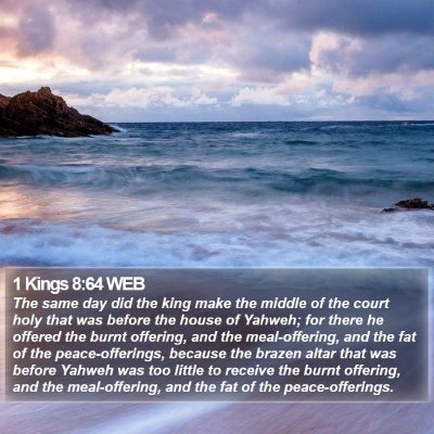 1 Kings 8:64 WEB Bible Verse Image