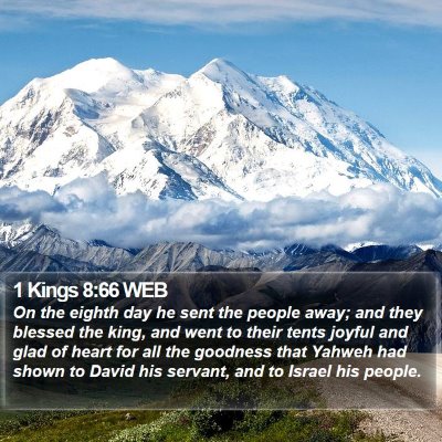 1 Kings 8:66 WEB Bible Verse Image