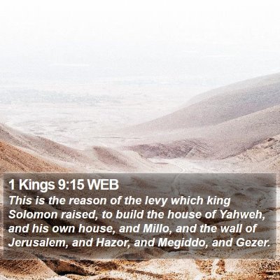 1 Kings 9:15 WEB Bible Verse Image