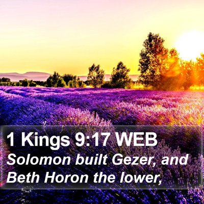 1 Kings 9:17 WEB Bible Verse Image