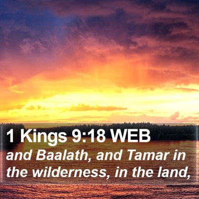 1 Kings 9:18 WEB Bible Verse Image