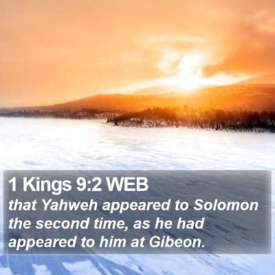 1 Kings 9:2 WEB Bible Verse Image
